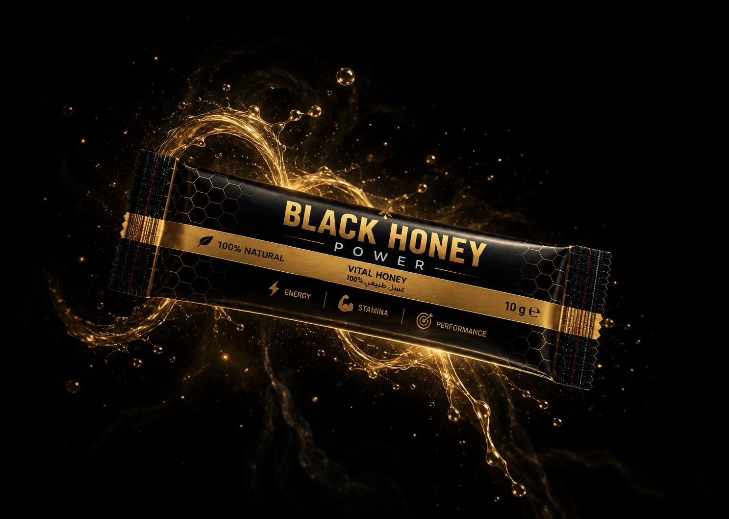 Stick Black Honey Power miel aphrodisiaque premium